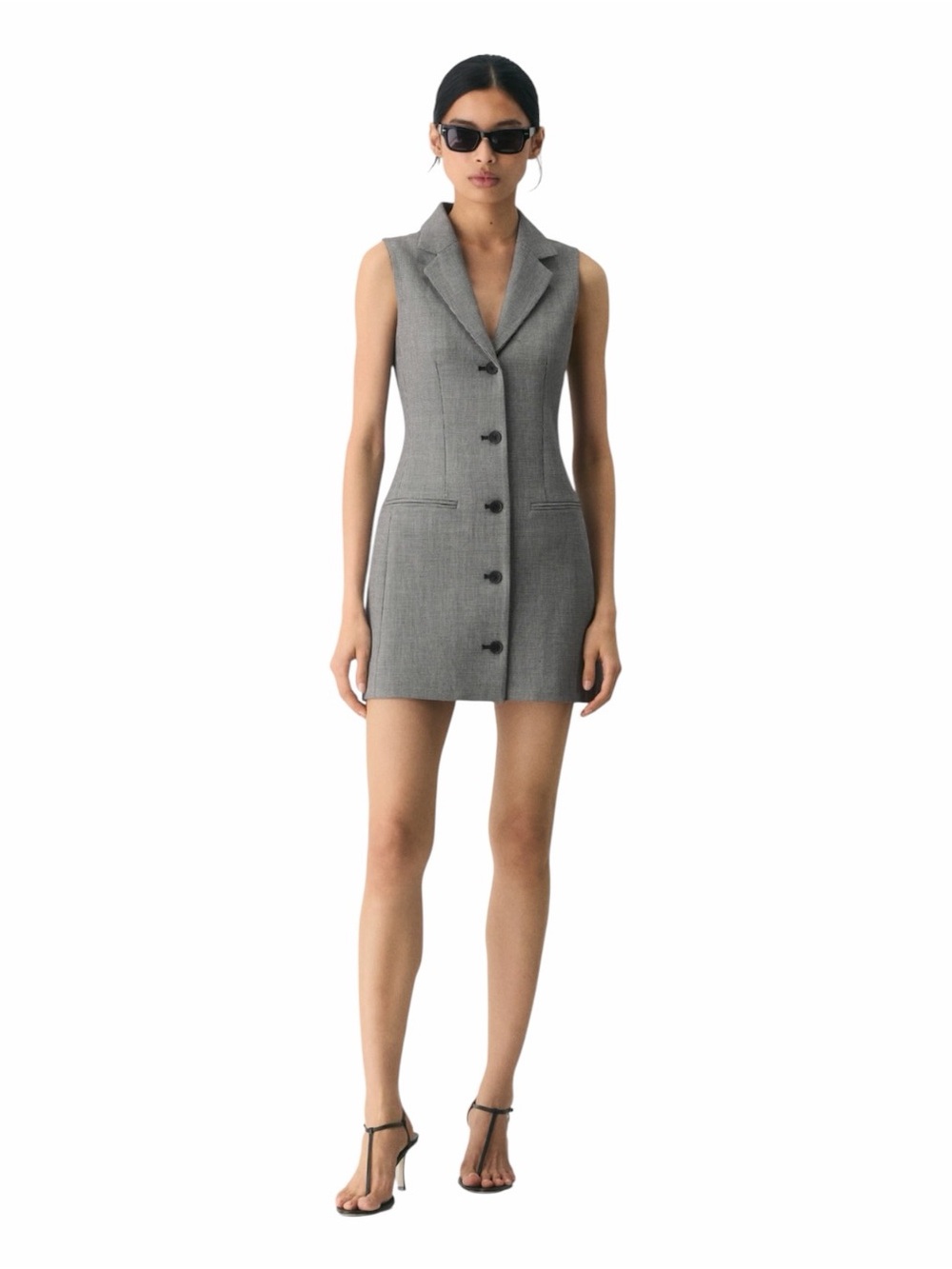 Aritzia Wilfred Grey Tailored Blazer Mini Dress NWT Size 0